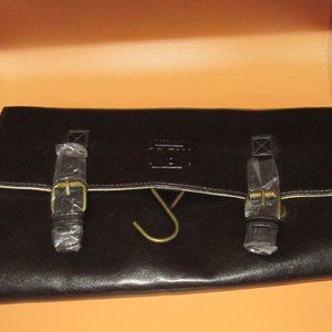 American Crew Leather Hanging Toiletry Bag